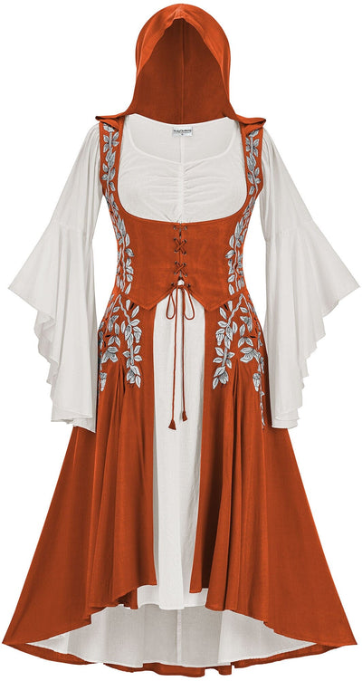 Tauriel Maxi Set Limited Edition Pumpkin Spice Silver Embroidery