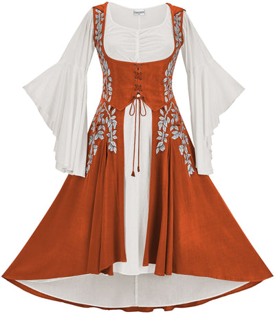 Tauriel Maxi Set Limited Edition Pumpkin Spice Silver Embroidery